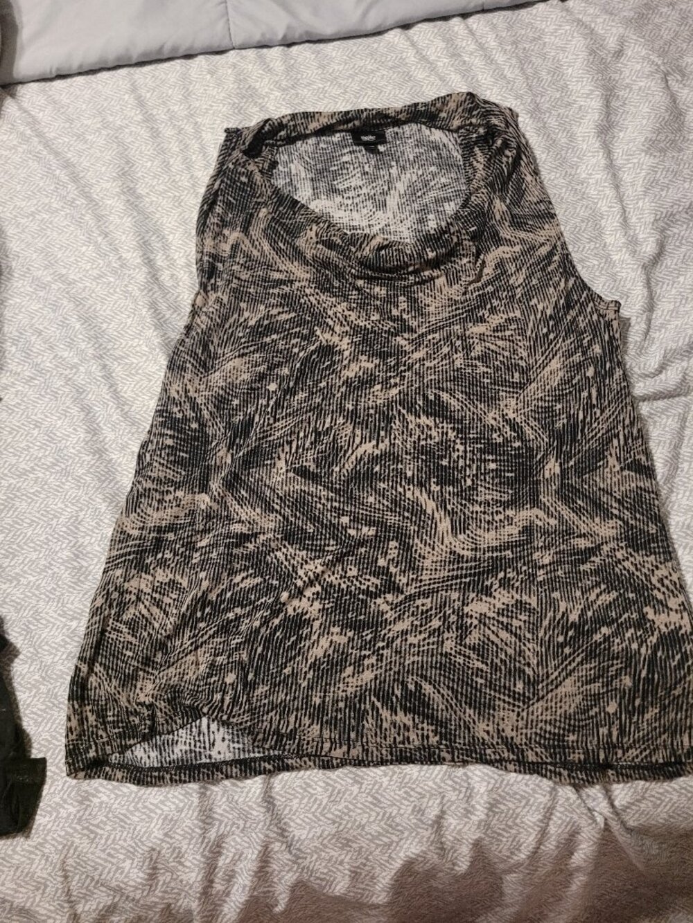 Cowl neck tank top